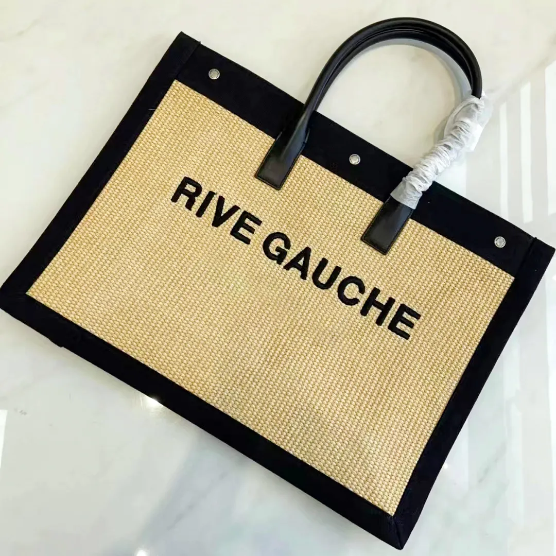 Summer Weave Shop Tote Raphias Designer Sac de plage Mode Rive Gauche Voyage Femmes Sac à main Toile Pochette Sac Hommes Bandoulière Hobo Gym Embrayage Luxurys Sacs à bandoulière