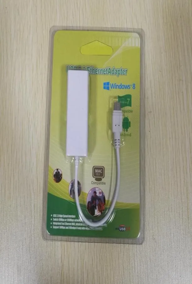 50 шт. Micro USB 20 USB 20 к RJ45 Lan Сетевой адаптер Ethernet 100 Мбит/с для Android Tablet PC Laptop2690755