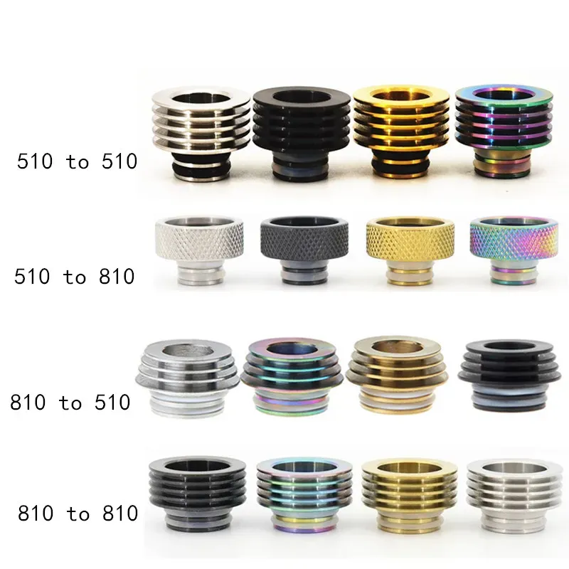 1Pcs 510 To 810 / 810 To 510 Drip Tip Adapter Tank Accessory Straw Joint LL