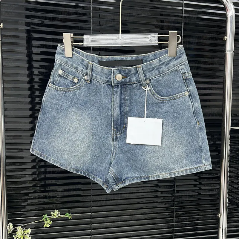 Brevtryck korta byxor denim kvinnor jeans högklassiga denimshorts hiphop sterwear casual sommarbyxa