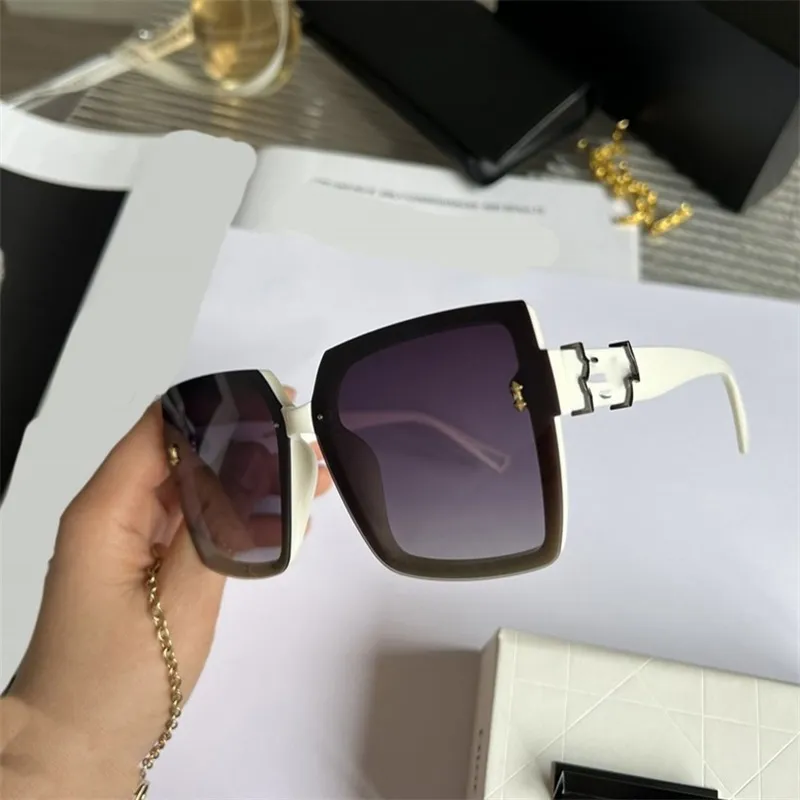 Gafas de sol clásicas de diseñador para mujer, montura de gran tamaño, gafas de sol de lujo, gafas de sol polarizadas de moda, luneta de moda para hombre, accesorios fa067 b4