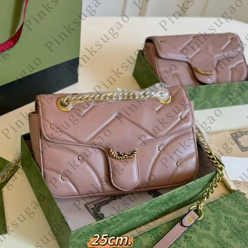 Pink Sugao Women Bag na ramiona torby łańcuchowe Crossbody torebka Moda Wysokiej jakości torebka luksusowa designerska torba na zakupy 2 size z pudełkiem WXZ-240307-130