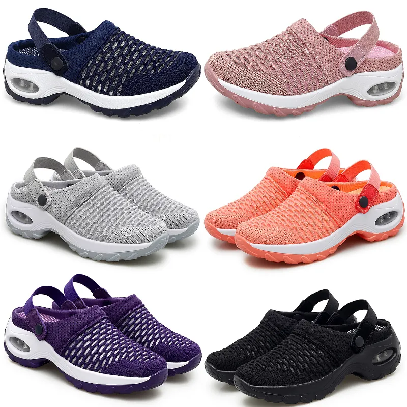 Printemps été nouvelles demi-pantoufles rembourrées chaussures pour femmes coréennes basses chaussures décontractées GAI respirant mode polyvalent 35-42 49 XJ