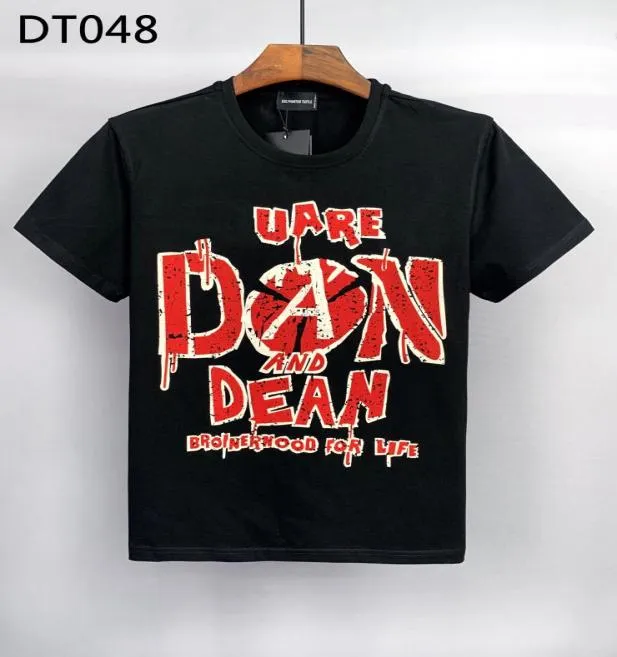 DSQ Phantom Turtle Men039s Tshirts Mens Tasarımcı Tişörtleri Siyah Beyaz Sırt Serin Tshirt Erkekler Yaz Moda Soath Street Tshi9342958