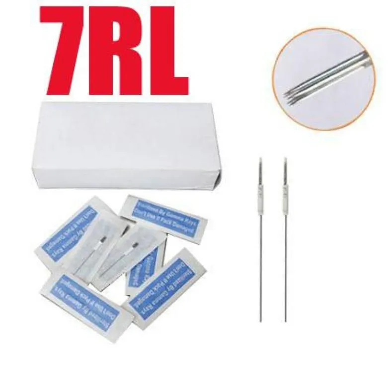 Whole500x 7R Makeup Needles Permanent Tattoo Makeup Eyebrow Lip Round Needle Sterilized CN013342678