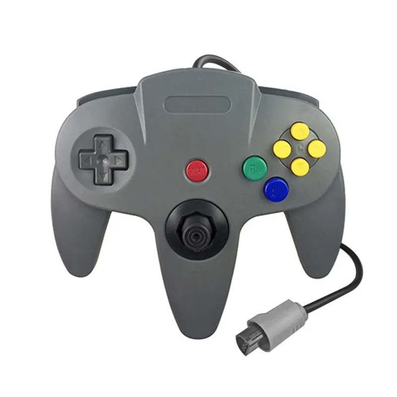 Controller N64 classico retrò a 12 colori Controller di gioco cablati Joystick gamepad a 64 bit per PC Console Nintendo N64 Sistema di videogiochi Dropshipping