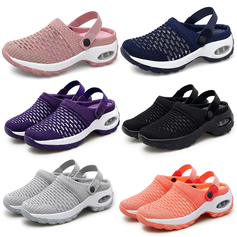 Printemps été nouvelles demi-pantoufles rembourrées chaussures pour femmes coréennes chaussures basses décontractées GAI respirant mode polyvalent 35-42 31 XJ