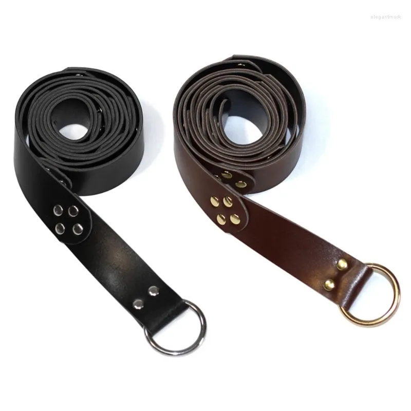 Belts Unisex Medieval Rivet Waist Belt Circular Strap Waistband Costume Accessory