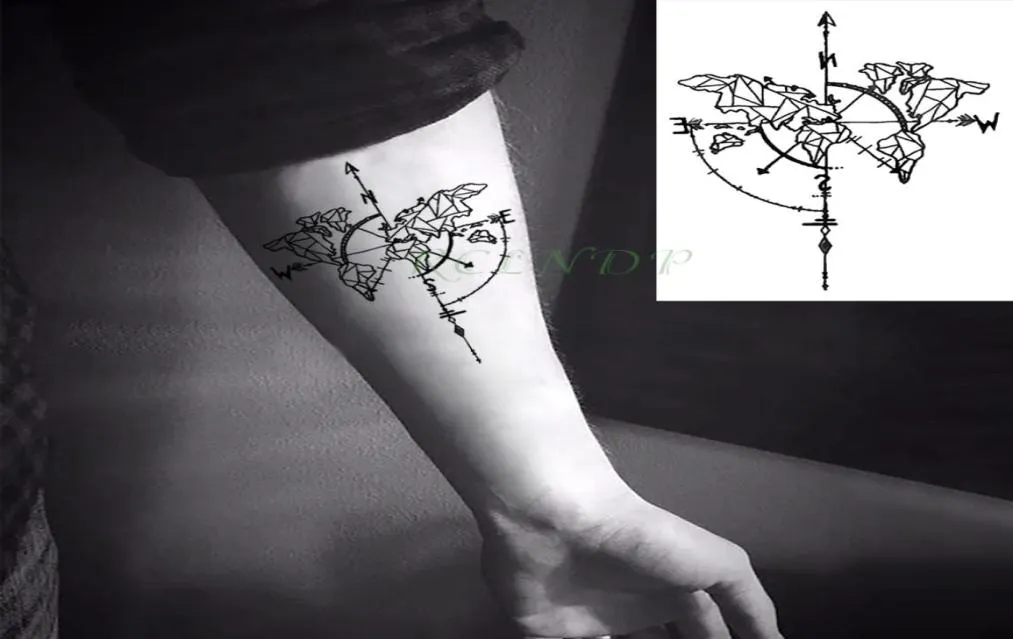 Impermeabile tatuaggio temporaneo lupo lupi balena geometrica animale tatto flash tatoo tatuaggi finti per ragazza donna uomo bambino 79009295
