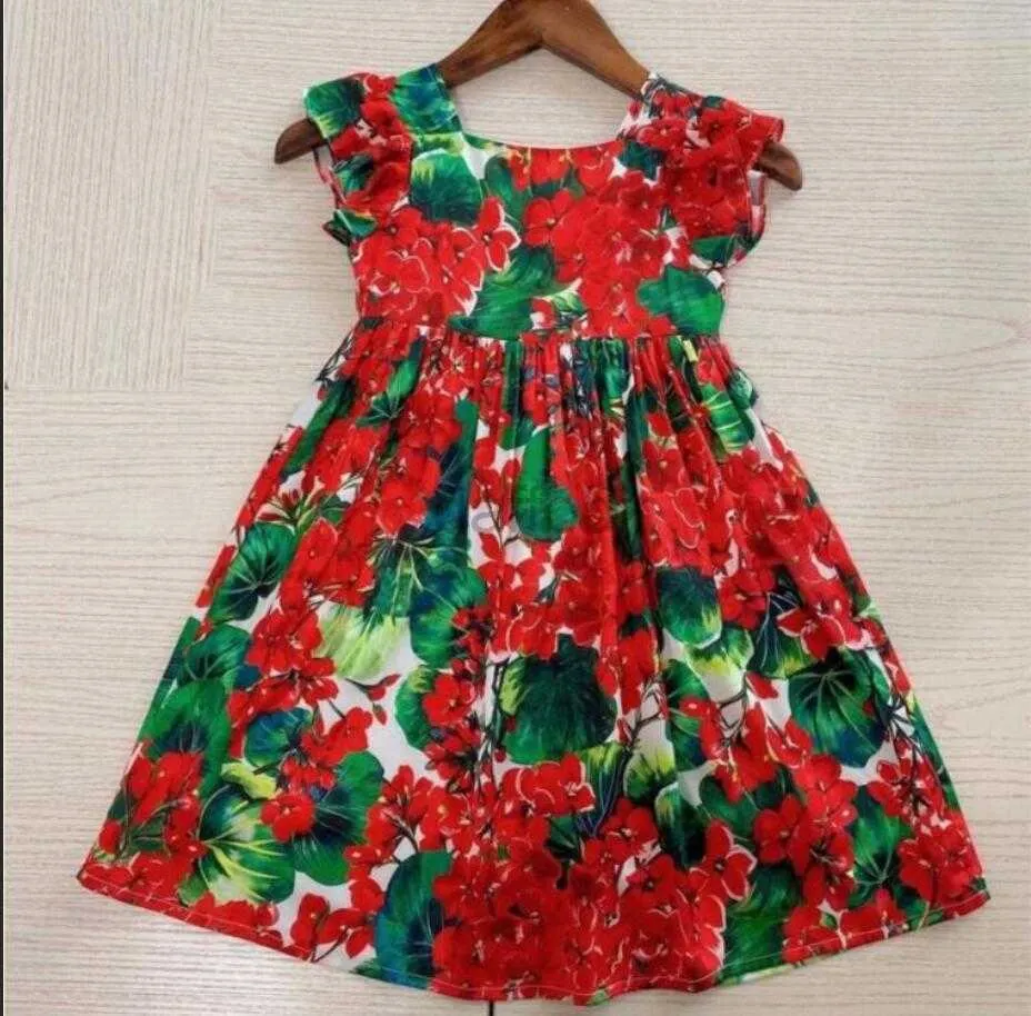 Dresses Baby Girl Dress Toddler Beautiful Princess Designer Kids Clothes Casual Dresses 240308