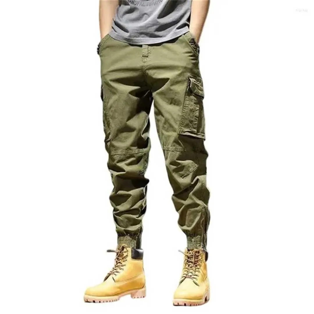 Men039s Pants Men ładunek prosty super miękki solidny kolorowy do mycia relaksowany dopasowanie do joggers 4049900 2 AQ6S