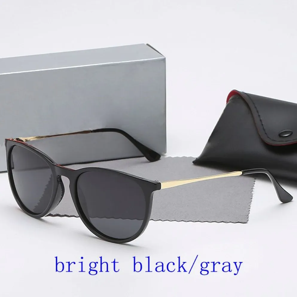 Klassiska Erika Solglasögon Kvinnor Brand Designer Mirror Cat Eye Sunglass Star Style Protection Sun Glasses UV400 med Boxes260w