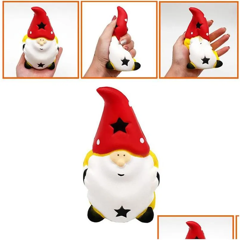 Decompression Toy Christmas Squishy Squeeze Healing Kids Toys Kawaii Toy Santa Claus Reliever Pressure Relieving Slow Rising Drop Deli Dhtbg