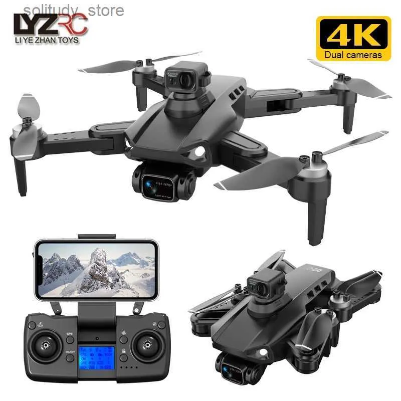 DRONES L900 PRO SE MAX HD DRONE 4K Professional 5G WiFi GデュアルHDカメラドローン視覚バリア回避RC 4ヘリコプターQ240308