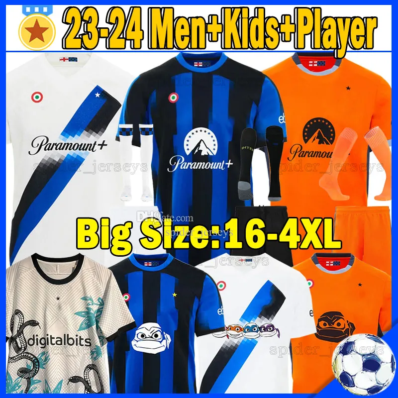 XXXL 4XL 23 24 LAUTARO DUMFRIES Soccer Jerseys Inter 2023 2024 DE VRIJ GOSENS THURAM BARELLA MILANES Football Shirts DIMARCO ACERBI DARMIAN FRATTESI Men Kids Kits