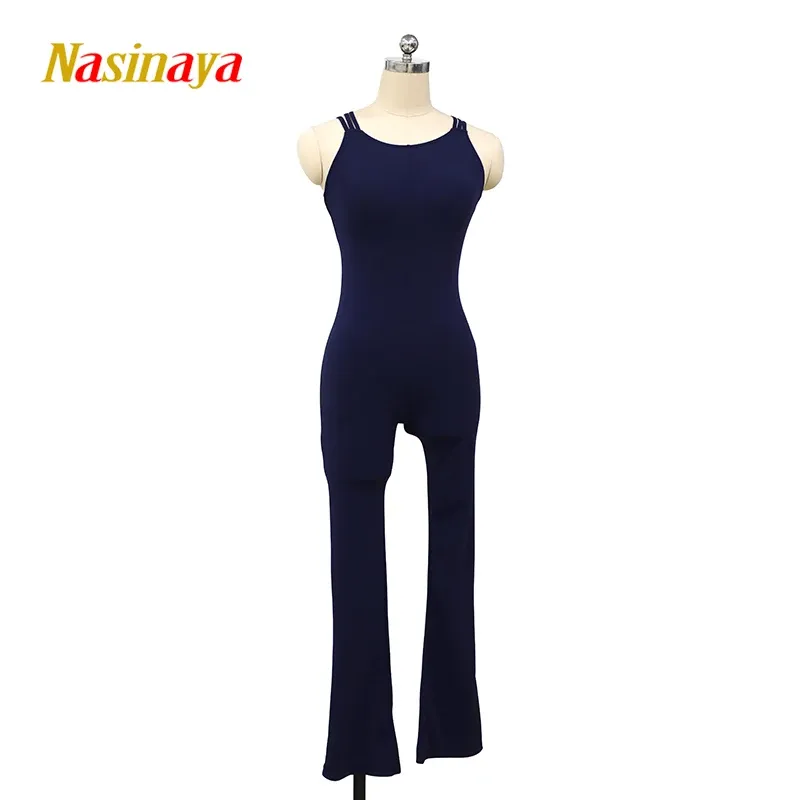 Polos Nasinaya compétition de patinage artistique justaucorps fille patinage gymnastique artistique vêtements sans manches femme