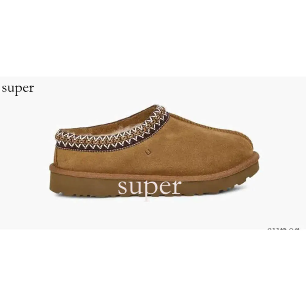 Designer Nouveau 2024 Uggg Hot Man Femmes Tasman Slipper Neige Uggskid Boot En Peau De Mouton En Peluche Fourrure Garder Au Chaud Ugglys Boot Doux Confortable Pantoufles Occasionnelles Uggliss Slipper 526