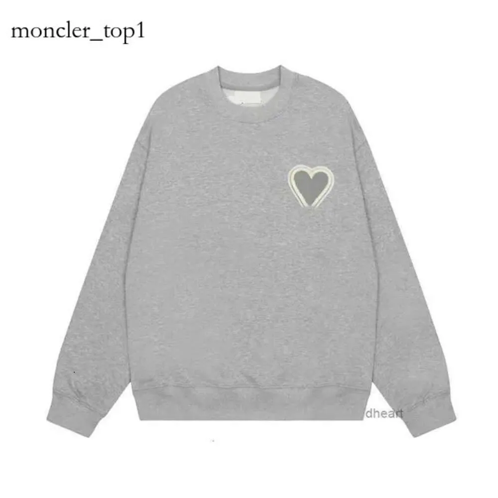 Amihoodie Unisex Amisdesigner Heren Parijs Frankrijk Mode A Heart Pattern Ronde hals Hoodies Knitwear Sweatshirts Luxe A-lijn Rode Hoodie Jumper Kpms 9264