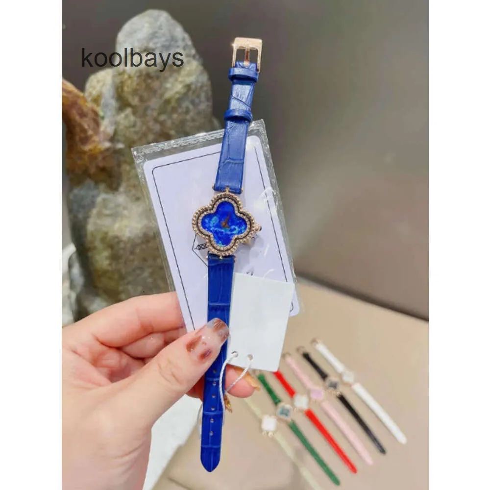 Alhambra Designer Wristwatch Vanly Luxury Grass Leaf Classic Four Women Cleefly Women's Diamond Lady Watch XCGI