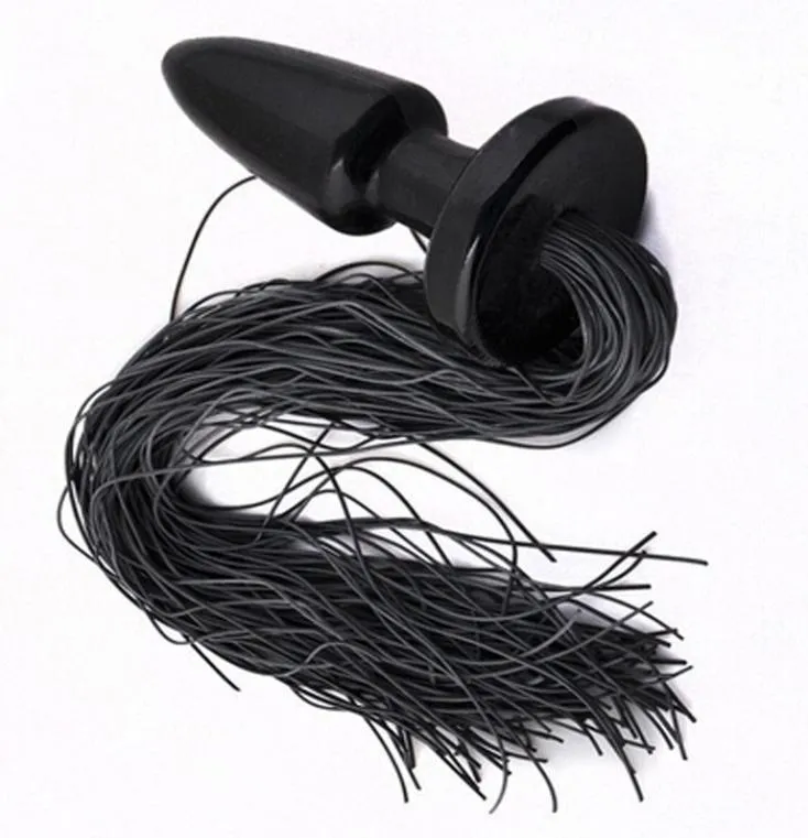 Anal Toys vuxen sex för par unisex ponny svans buplug fetisch djur roll spela häst silkeslen plug erotic3412555