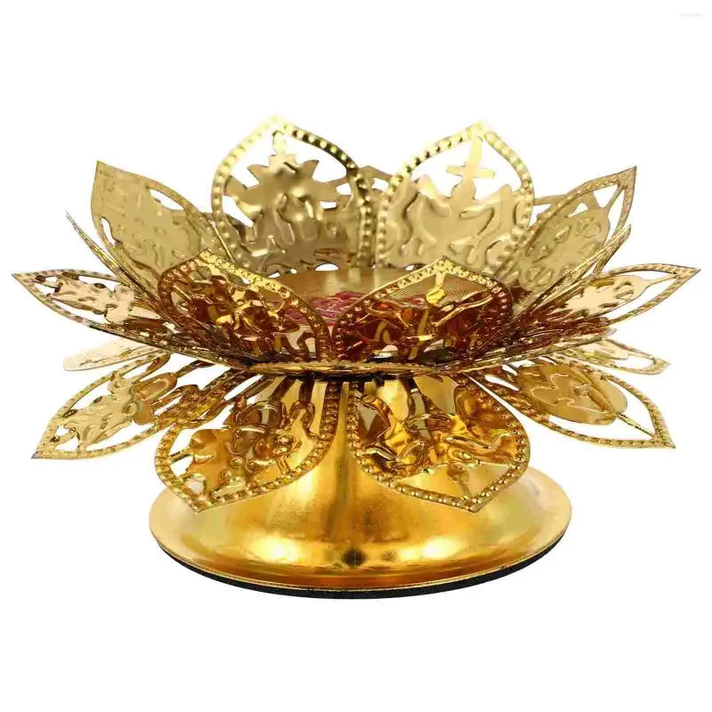 Kandelaars Ghee Kandelaar Versiering Boterlicht Lotus Stand Scène Layout Prop Boeddha Ornament Lamp