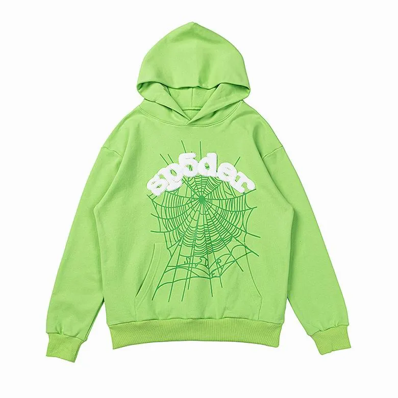 DHgate.com:Mens Hoodies Sweatshirts 2024 Shelu Sky Blue Sp5der 
