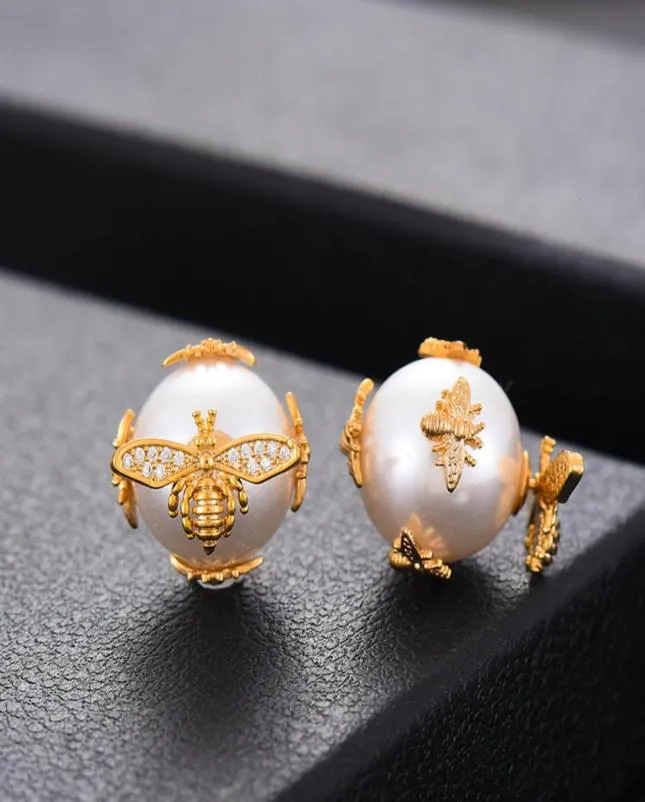 Stud GODKI Trendy BEE Stud Earring For Women Wedding Cubic Zirconia Dubai Bridal Earrings Costume Jewelry Summer Party 2211119899612