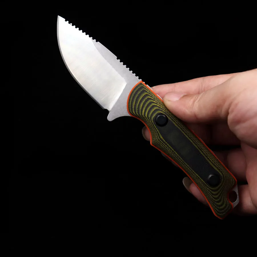 Outdoor BM 15017 Fixed Blade Knife Dual Color G10 Handle Tactical Portable Survival Straight Knives Self-defense EDC Tool