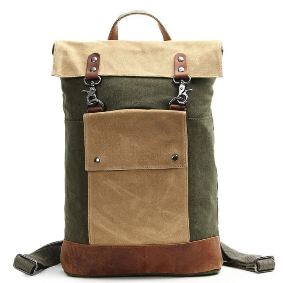 2018 Sac à bandoulière pour ordinateur Sac à dos de voyage pour sports de plein air Cartable Sac à dos Toile Couleur pure Hommes et femmes Sacs d'école Sac à main A2904