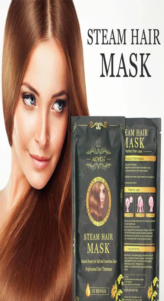 Aliver Brand Heating Steam Hair Mask Magical Treatment Mask Repairs Damage Recure Soft Hair All Hair9050436