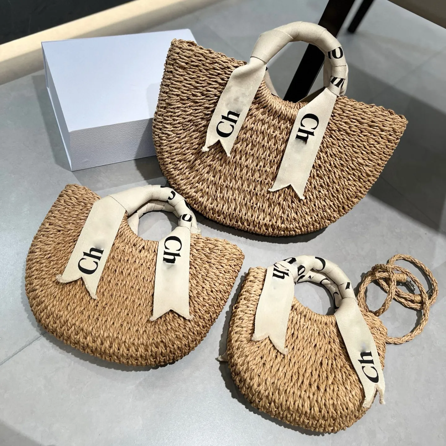 Chloe Wicker Tote thumbnail