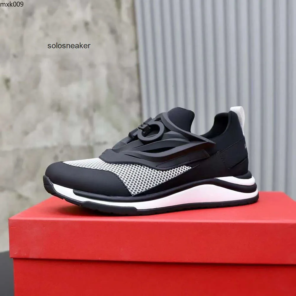 페라 가모스 스니커즈 포인트 야외 MXK900000019 정품 가죽 메쉬 캐주얼 발가락 레이스 러너 신발은 US38-45 MKJKKK 럭셔리 디자이너입니다.