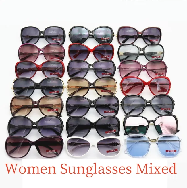 무료 배송 고품질 여성 숙녀 디자이너 선글라스 거북이 큰 프레임 UV400 태양 안경 혼합 색상 선택
