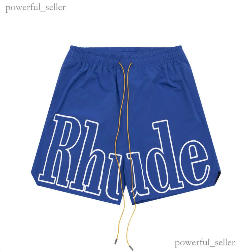 Męskie szorty Projektanty szorty Rhude Shorts Summer Fashion Beach Pants Men High Quality Street Wear Red Blue Black Purple Pants Męskie szorty pływania