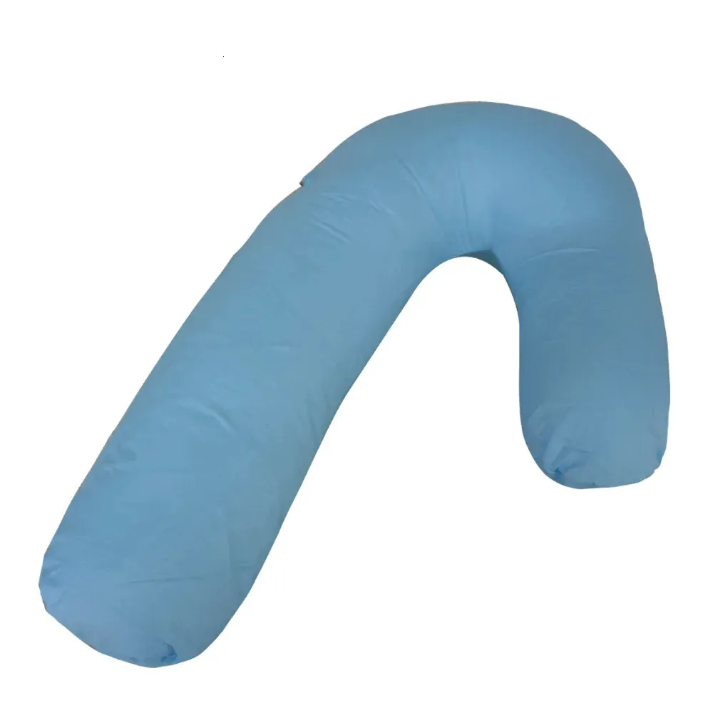 V-образная подушка для беременных, многофункциональная подушка для кормления, женская боковая подушка для сна, поясничная подушка, удобная однотонная подушка для беременных 240304
