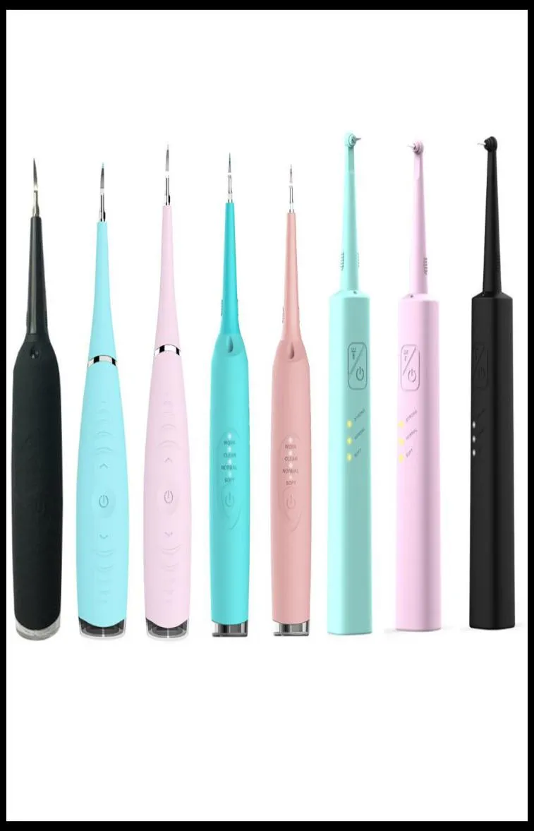 EPACK Neue 1 2 3 Modi Elektrische Dental Scaler Silikon Zahn Reiniger Wiederaufladbare USB Zahn Zahnstein Entferner Flecken Zahnstein6824775