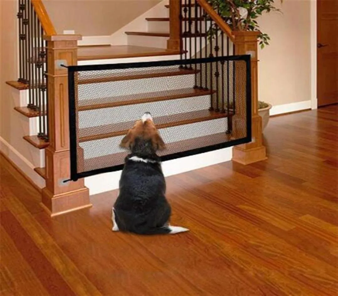 1 1m 1 8m clôture pour chien de compagnie porte magique sécurité pliable maille clôture pour animaux de compagnie pour chien chat bébé porte clôture Cage approvisionnement séparation Net255d8841080