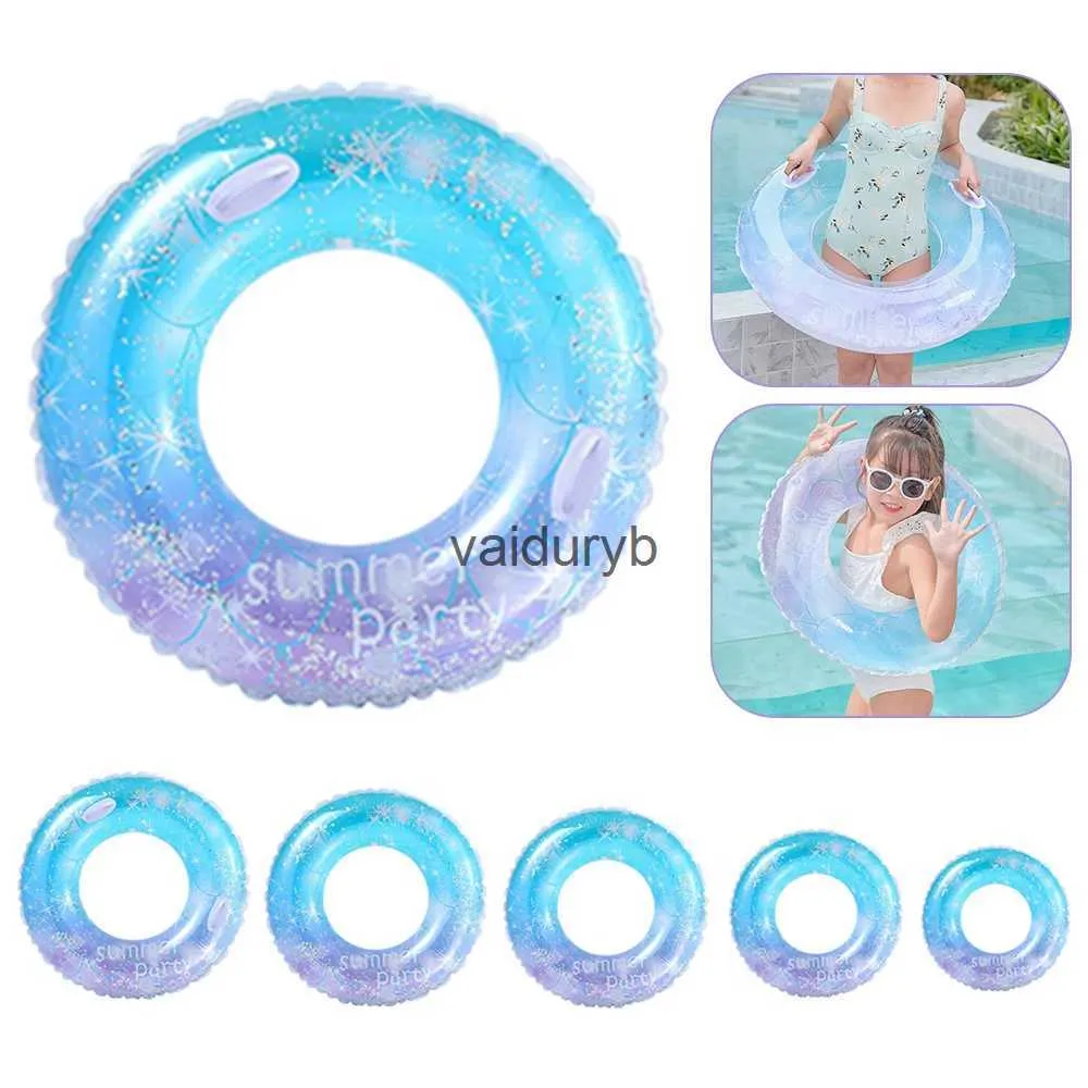 Giocattoli da bagno Paillettes cielo stellato anello da nuoto per bambini adulto ldren piscina gonfiabile tubo di schiuma gigante galleggiante ragazzi e ragazze divertimento in acqua giocattolo H240308