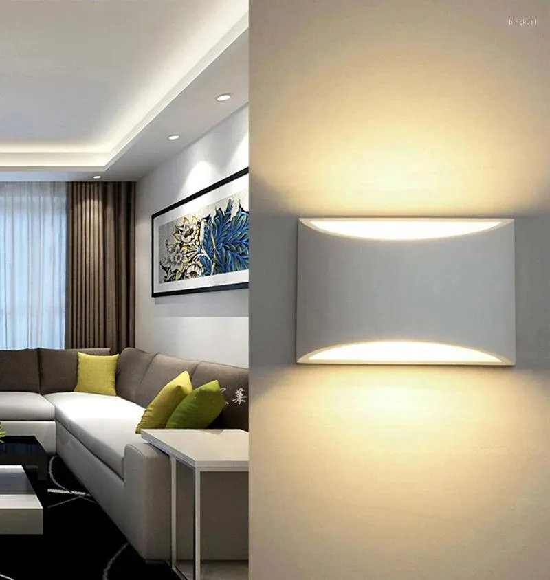 Lampa ścienna 5 W lampy w górę i w dół Złote srebrne LED LED Aluminiowe światło do sypialni korytarz w salonie Oświetlenie