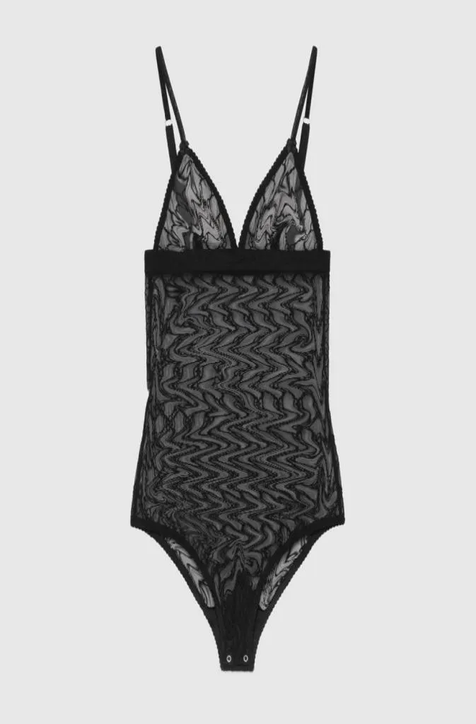 Textilbokstäver tyll spetsar bodysuit korsetter mode broderade underkläder kvinnor bekväma andningsbara bodysuits pool spa strand b9080945