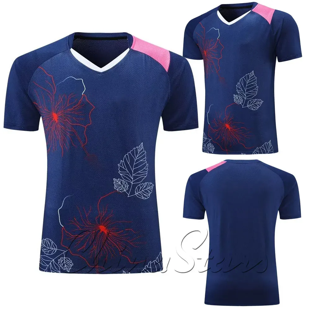 T-shirt pour hommes, maillots de tennis de table, t-shirt de sport, kits de sport d'équipe de tennis respirants en polyester pour enfants, vêtements de ping-pong pour femmes et garçons