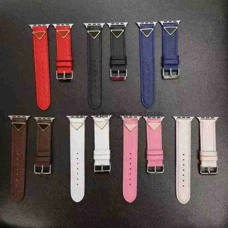 Bands Watch fashion Designer Watchbands Strap For Watch Band mm iwatchs 8 7 6 5 4 3 2 Luxury Bands For Man And Woman Leather Letter Print Straps 240308