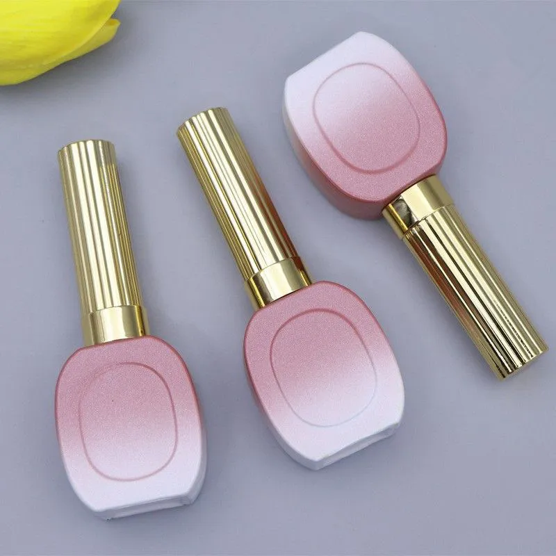 15mL Empty Nail Polish Bottles with Brush Pink Glass Travel Cosmetic Containers DIY Art Nail Gel Refillable Bottles