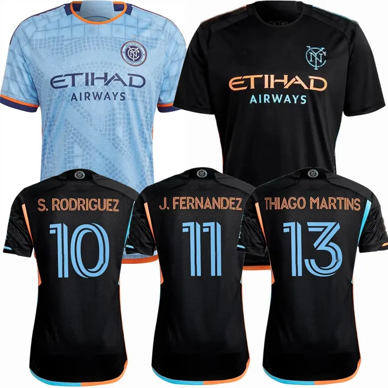 Player Fans version Soccer Jerseys 2023 2024 2025 New York City FC BAKRAR S.RODRIGUEZ J.FERNANDEZ WOLF KEATON THIAGO MARTINS OJEDA SANDS 24 25 football men kids shirt