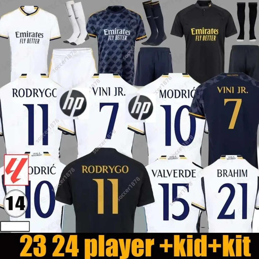 Bellingham 23/24 Futbol Forması Vini Jr Mbappe Modric hayranlar oyuncu 2023 2024 futbol gömlek Real Madrids Rodrygo Camavinga Camisetas Erkek Çocuklar