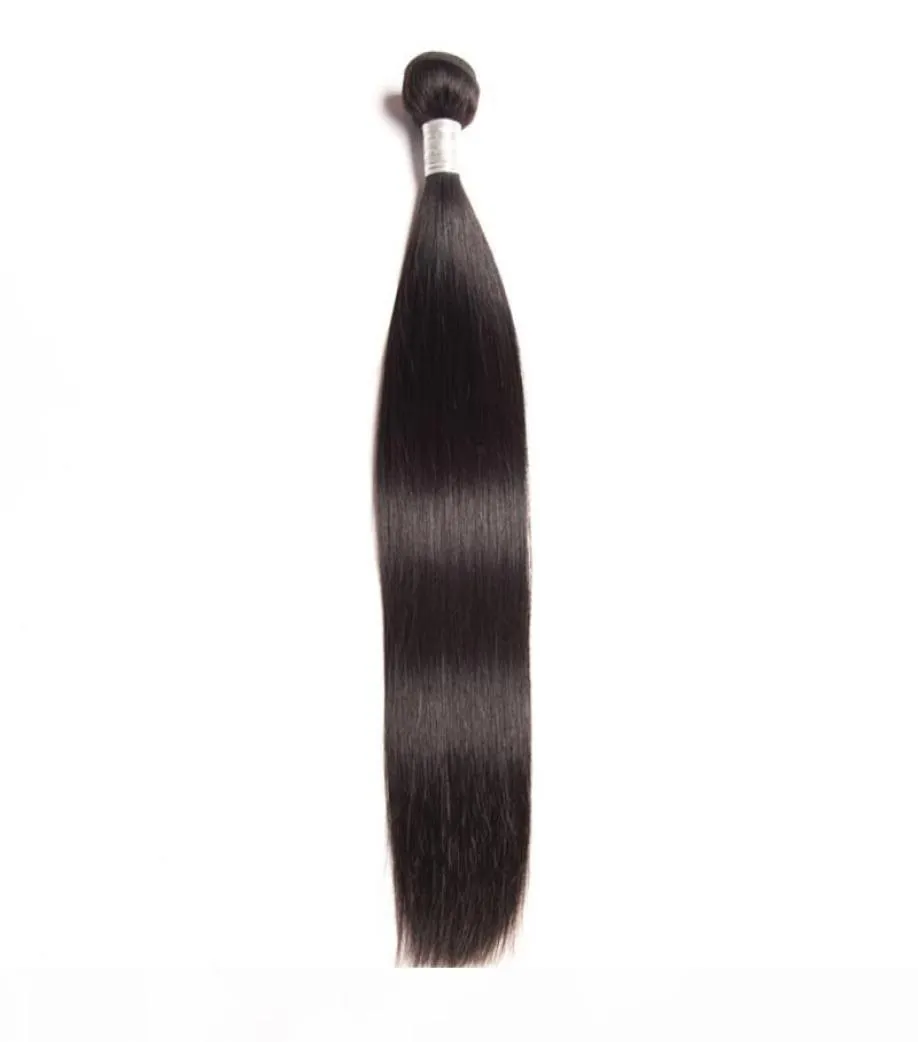 Peruaanse Human Hair Extensions Recht Maagdelijk Haar Hele Haar Weeft Natuurlijke Kleur 95100g Stuk Zijdeachtig Recht Eén Bundel3784058