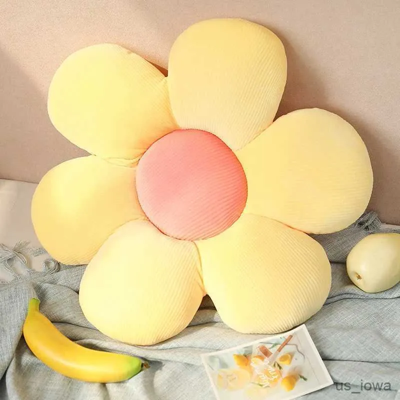 Kissen/Deko-Sonnenblumen-Überwurf, kleines Gänseblümchen-Sitzkissen, Blütenblätter, süße Geburtstagsgeschenke, 40 cm, Heimdekoration, Schlafzimmer, Bürobedarf