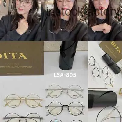 Original 1to1 DITA and Mens womens eyeglass frames baked paint full frame myopia glasses pure titanium LSA-805WZCY