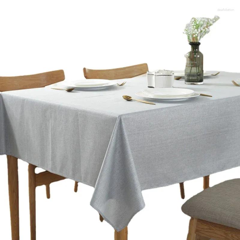 Toalha de mesa retangular de algodão com borla, mapa à prova d'água, toalha de mesa para decoração de casamento, capa de café