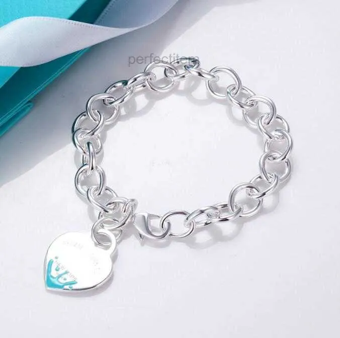 Famosi designer lettere ciondolo coppia bracciali gioielleria raffinata OT cuore braccialetto di fascino in argento per gioielli da donna
